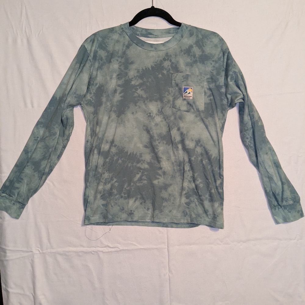 Abercrombie & Fitch Kids Blue Tie Dye Long Sleeve Tee for Effortless Style